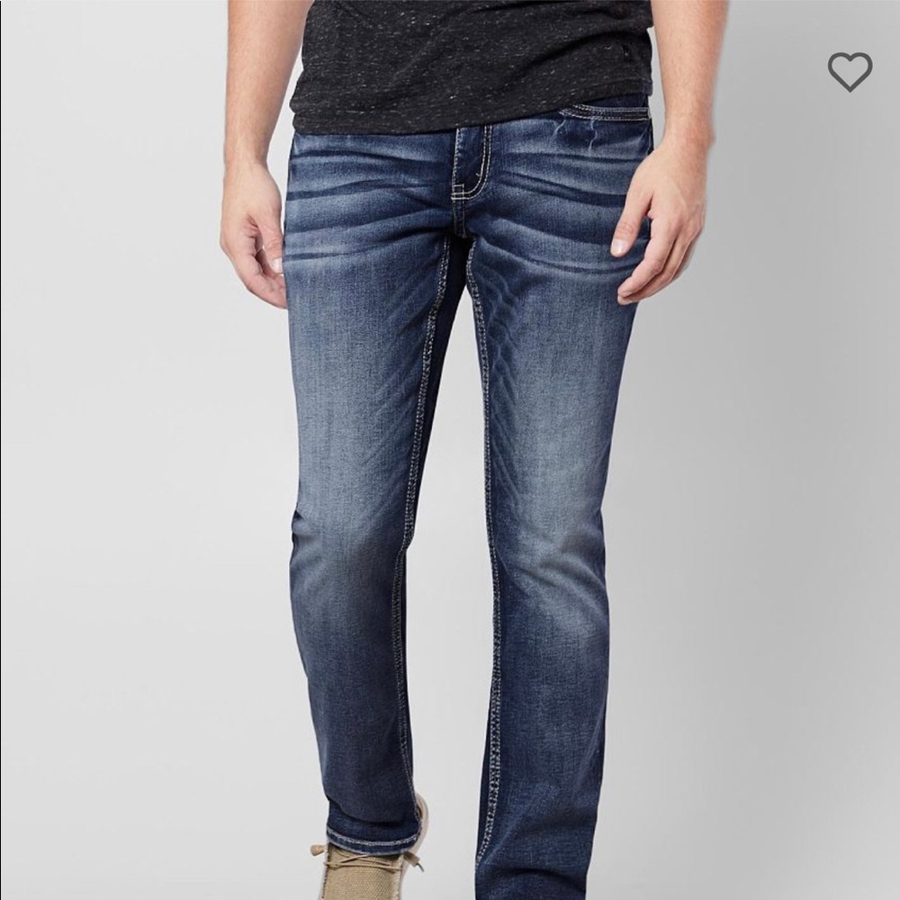 BKE Straight Jake Stretch Jean 36x38 Buckle Mens